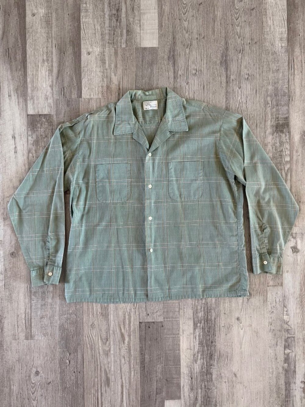 Truval Vintage Long Sleeve Button Shirt